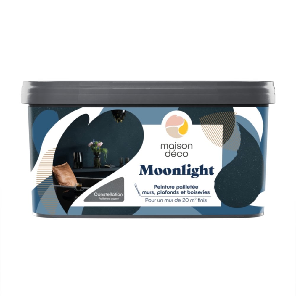 Enduit lisse métallisé Moonlight constellation 2 L - MAISON DECO