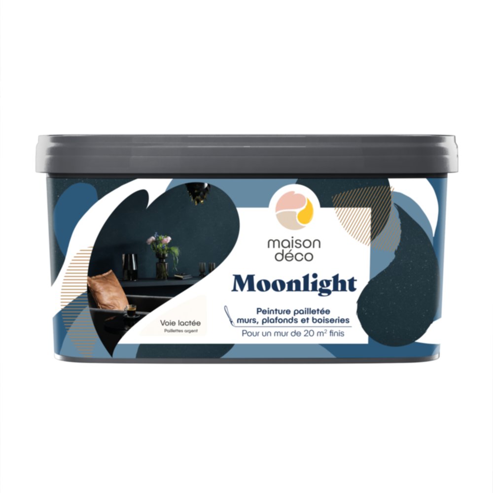 Enduit lisse métallisé Moonlight voie lactée 2 L - MAISON DECO