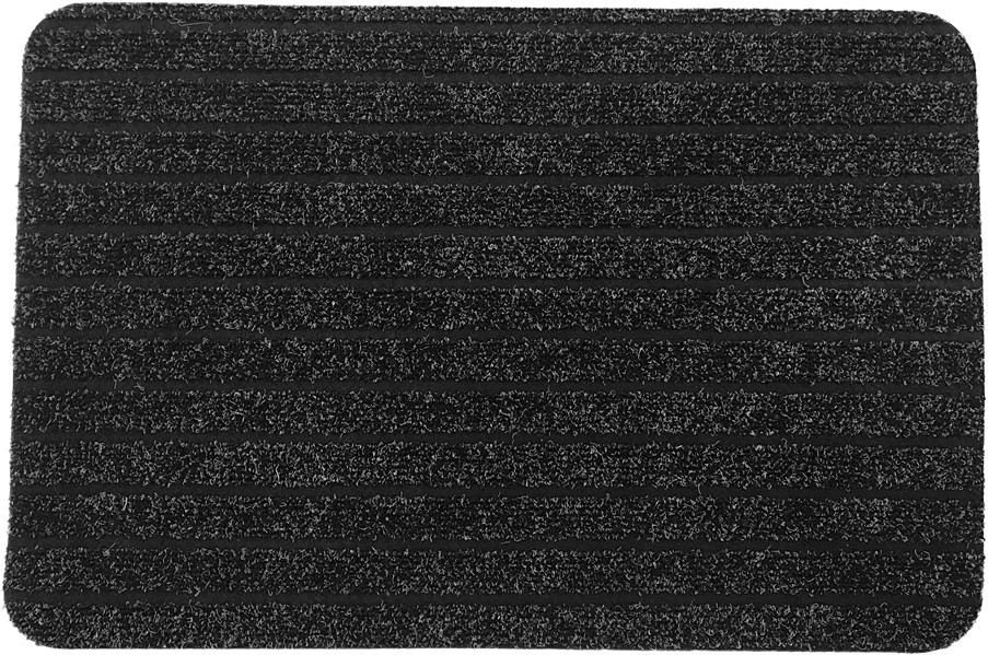 Tapis Chloé 40 x 60 cm cm polypro/latex - gris/noir