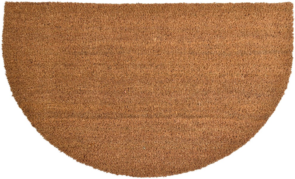 Tapis uni 45 x 75 cm cm demi lune coco - naturel