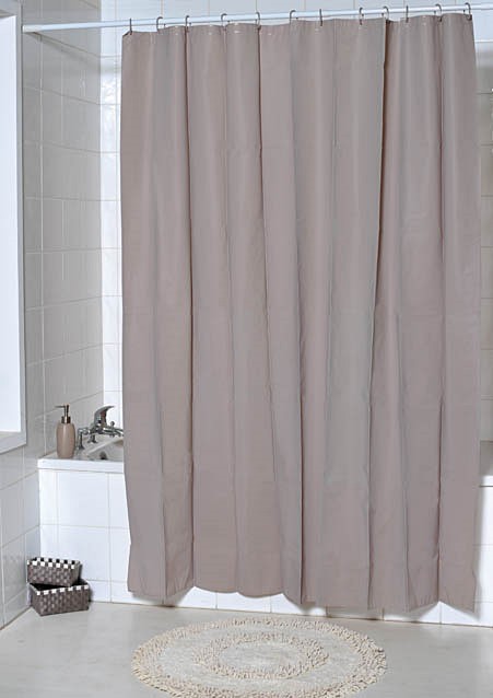 Rideau de douche peva 180 x 200 cm - taupe