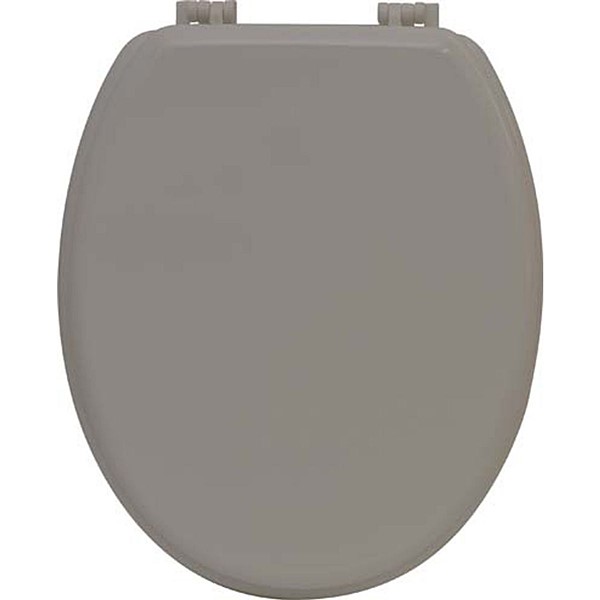 Abattant WC MDF 18 pouces attaches plastiques - taupe