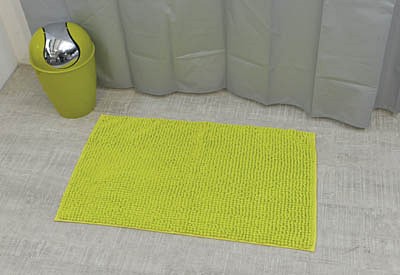 Tapis microfibre boules 45 x 75 cm vert anis