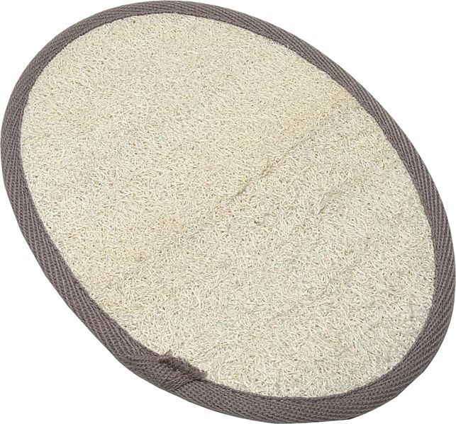 Disque de massage exfoliant corps bambou/loofa grand modèle - TENDANCE