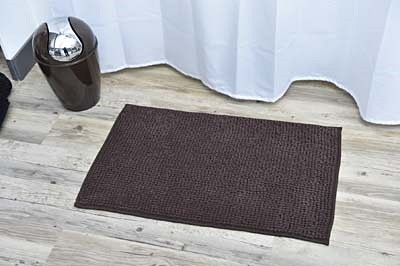 Tapis microfibre boules 45 x 75 cm marron