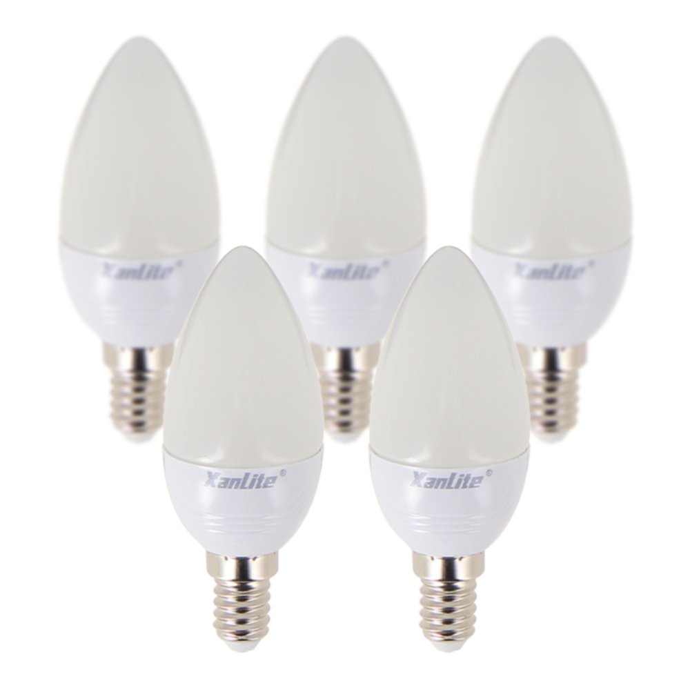 5 ampoules SMD E27 470lm 5,3W Blanc chaud - XANLITE