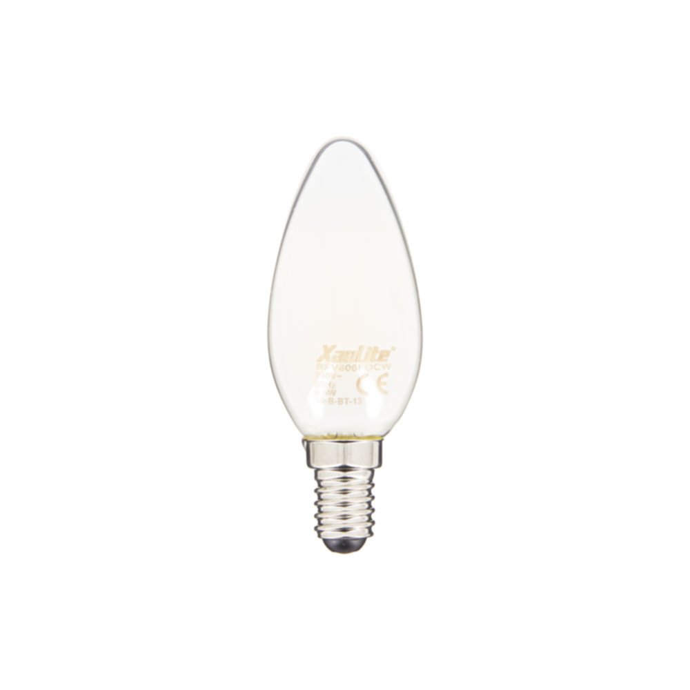 Ampoule filament led E14 flamme opaque 806lm 60W 4000K blanc neutre