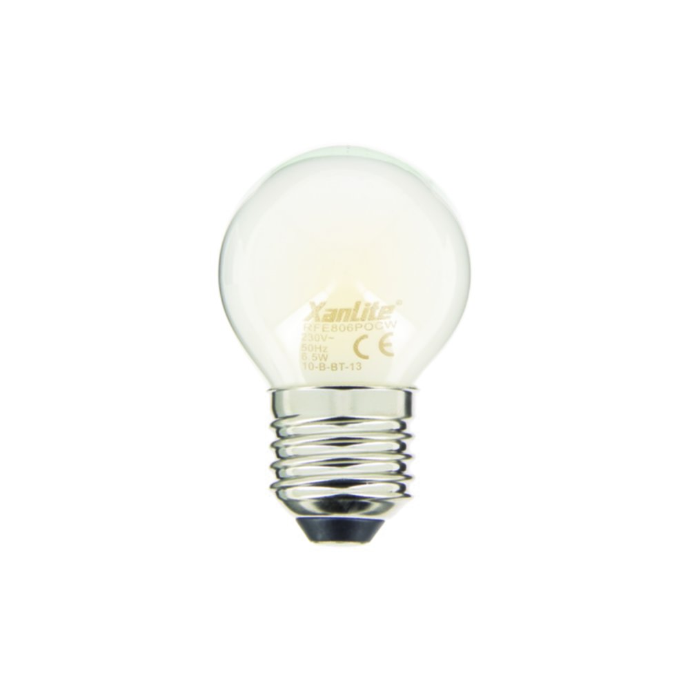 2 ampoules filament led P45 E27 806lm 60W blanc neutre - XANLITE