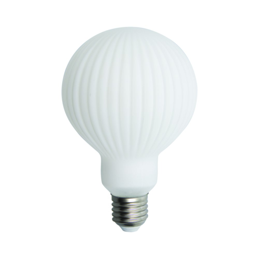 Ampoule Filament LED E27 déco verre opaque G95 1055lm blanc chaud