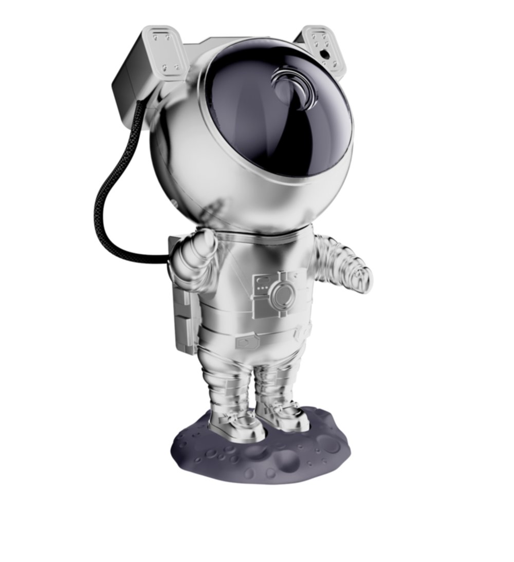 Veilleuse projecteur astronaute chromé filaire USB - XANLITE