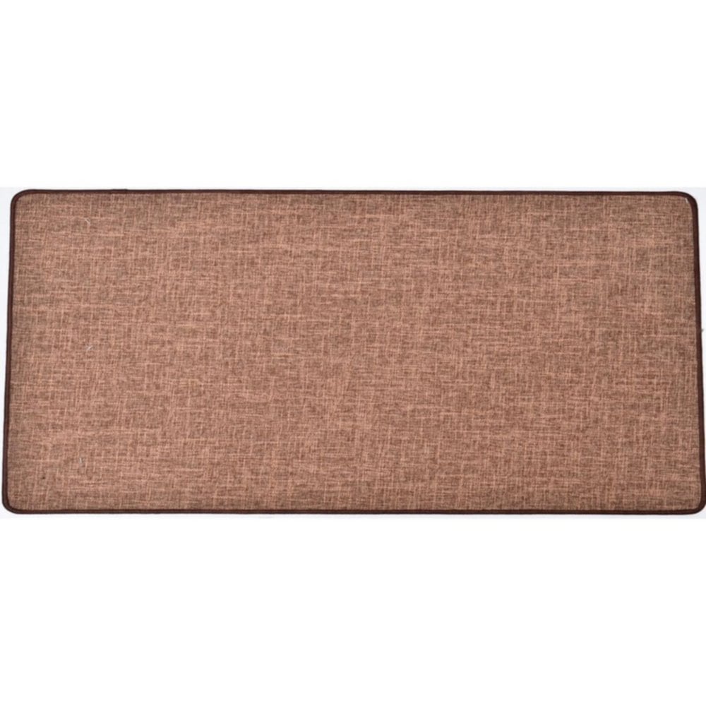 Tapis Oriane 45 x 120 cm polyester tissé camel - LUANCE