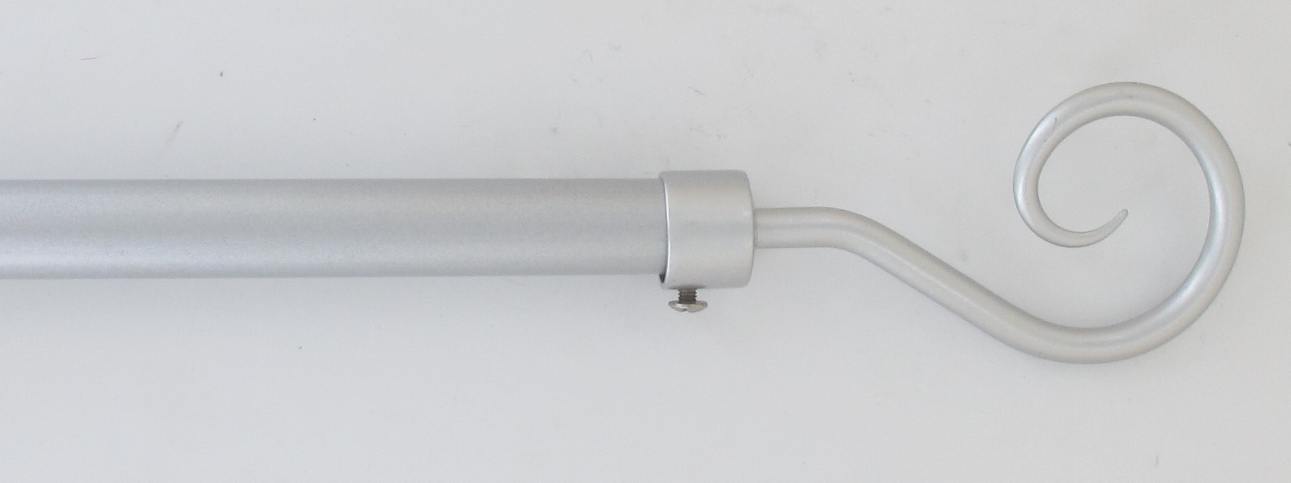 Kit tringle extensible Ø19 mm x 100-190 cm crosse gris laqué