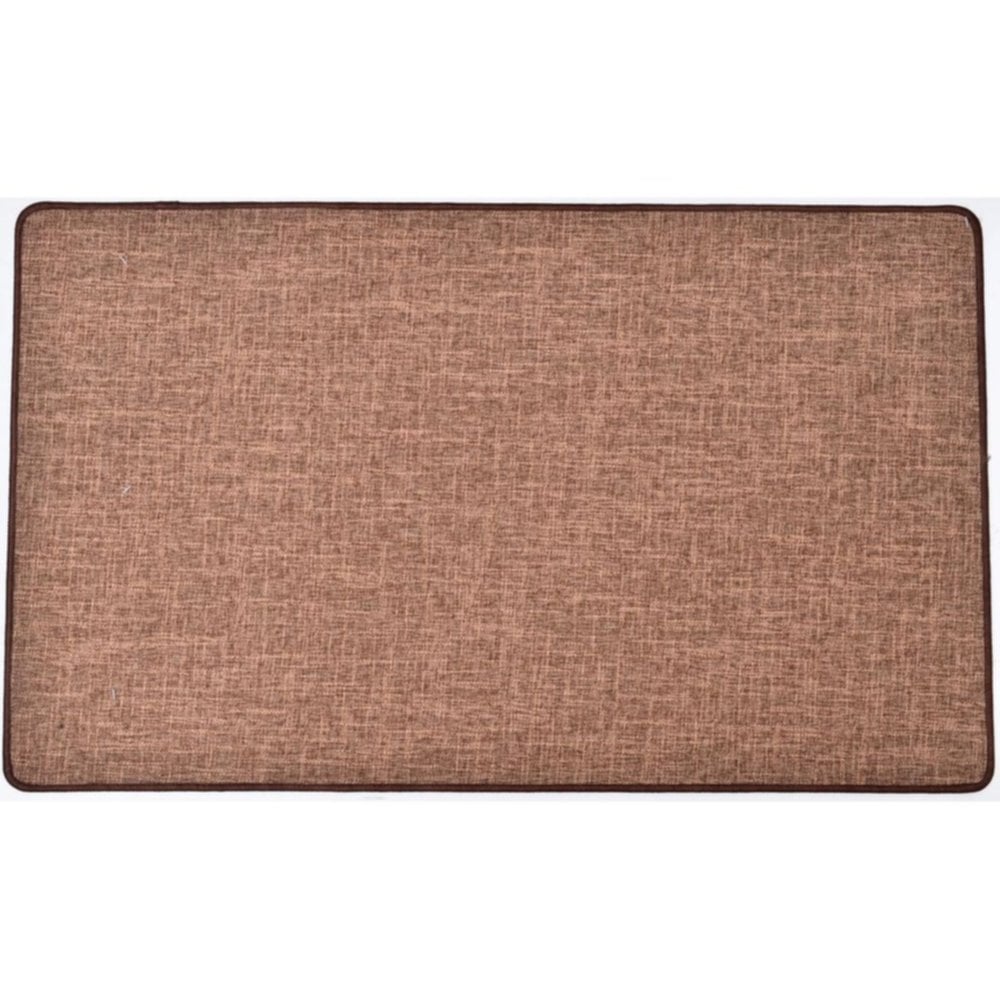 Tapis Oriane 45 x 60 cm polyester tissé camel - LUANCE