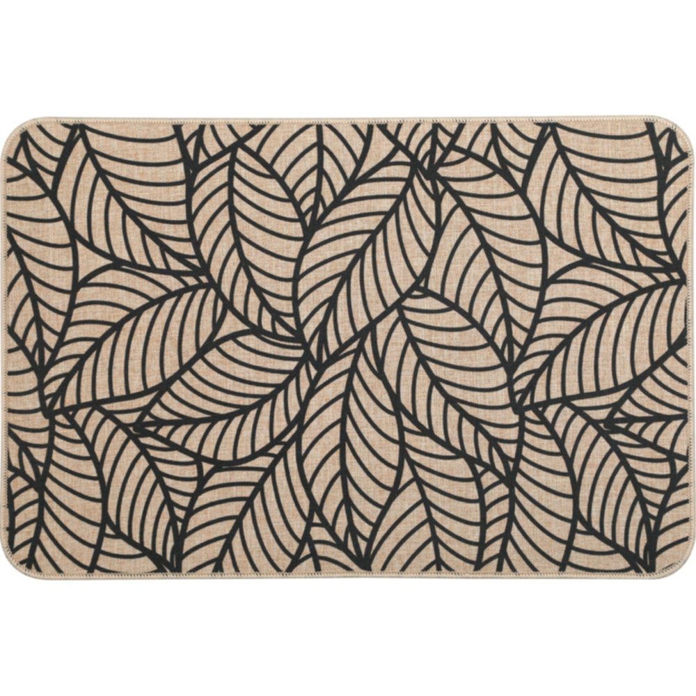 Tapis imprimé Jungle 40 x 60 cm beige