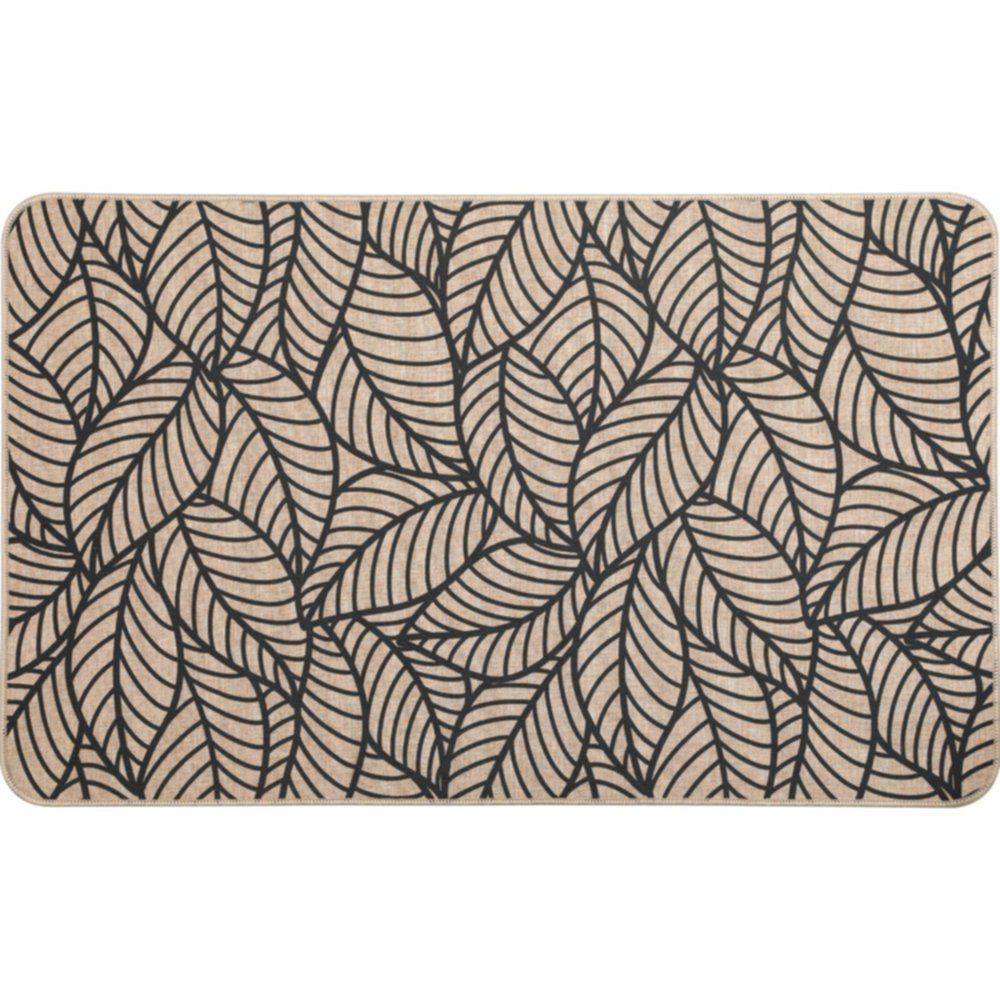 Tapis imprimé Jungle 50 x 80 cm beige