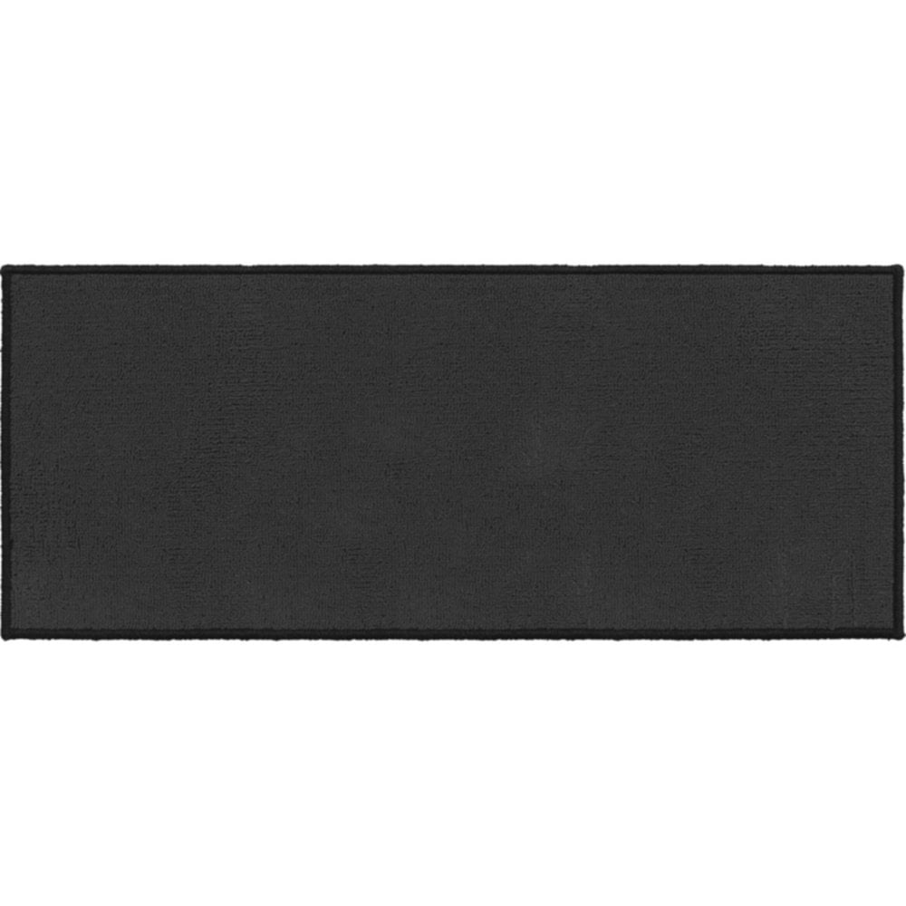 Tapis Anna 50 x 120 cm polypropylène gris anthracite - LUANCE