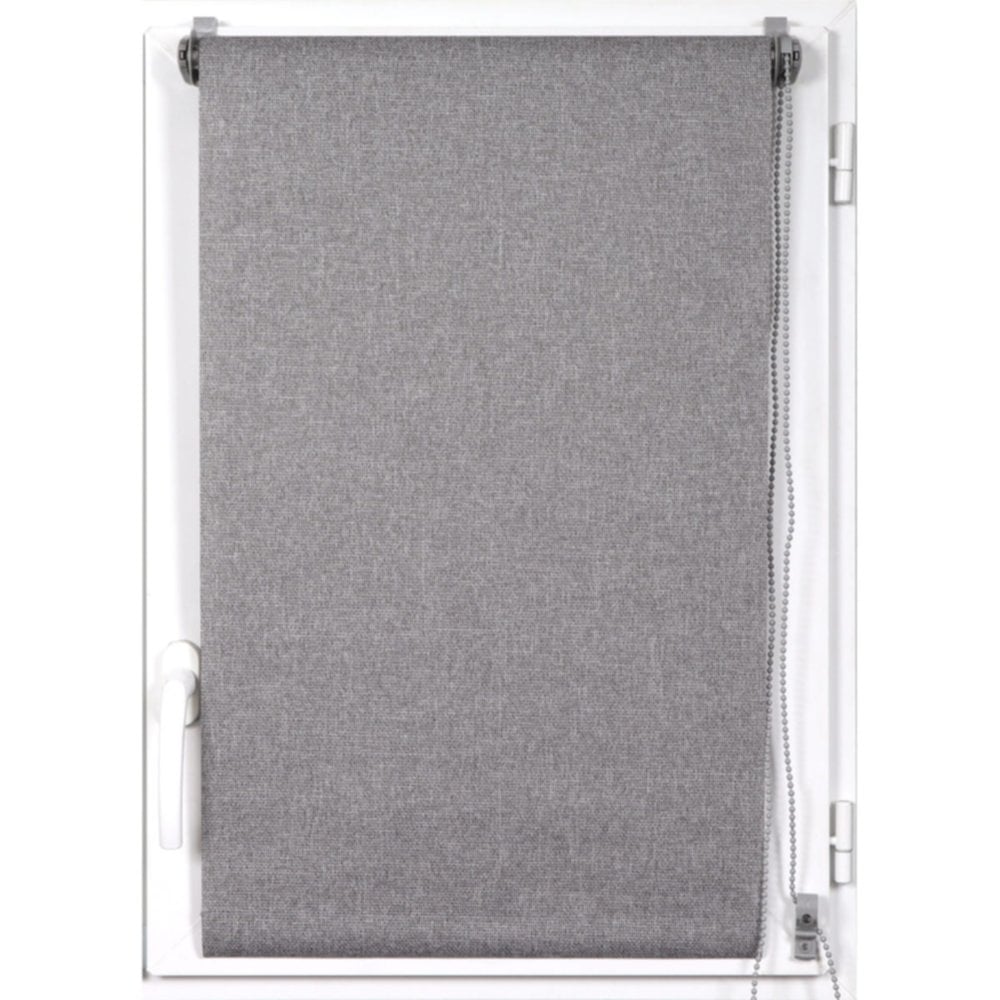 Store enrouleur tamisant texturé 120 x 180 cm gris - LUANCE