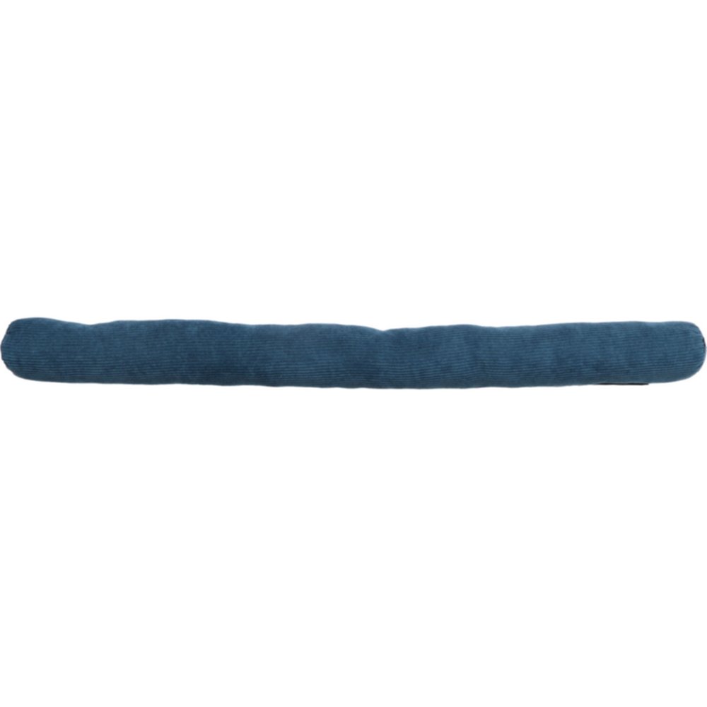 Boudin de porte simple bourrelet velours cotelé 80 cm bleu canard - LUANCE