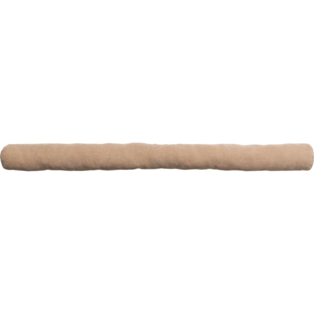 Boudin de porte simple bourrelet velours cotelé 80 cm beige - LUANCE