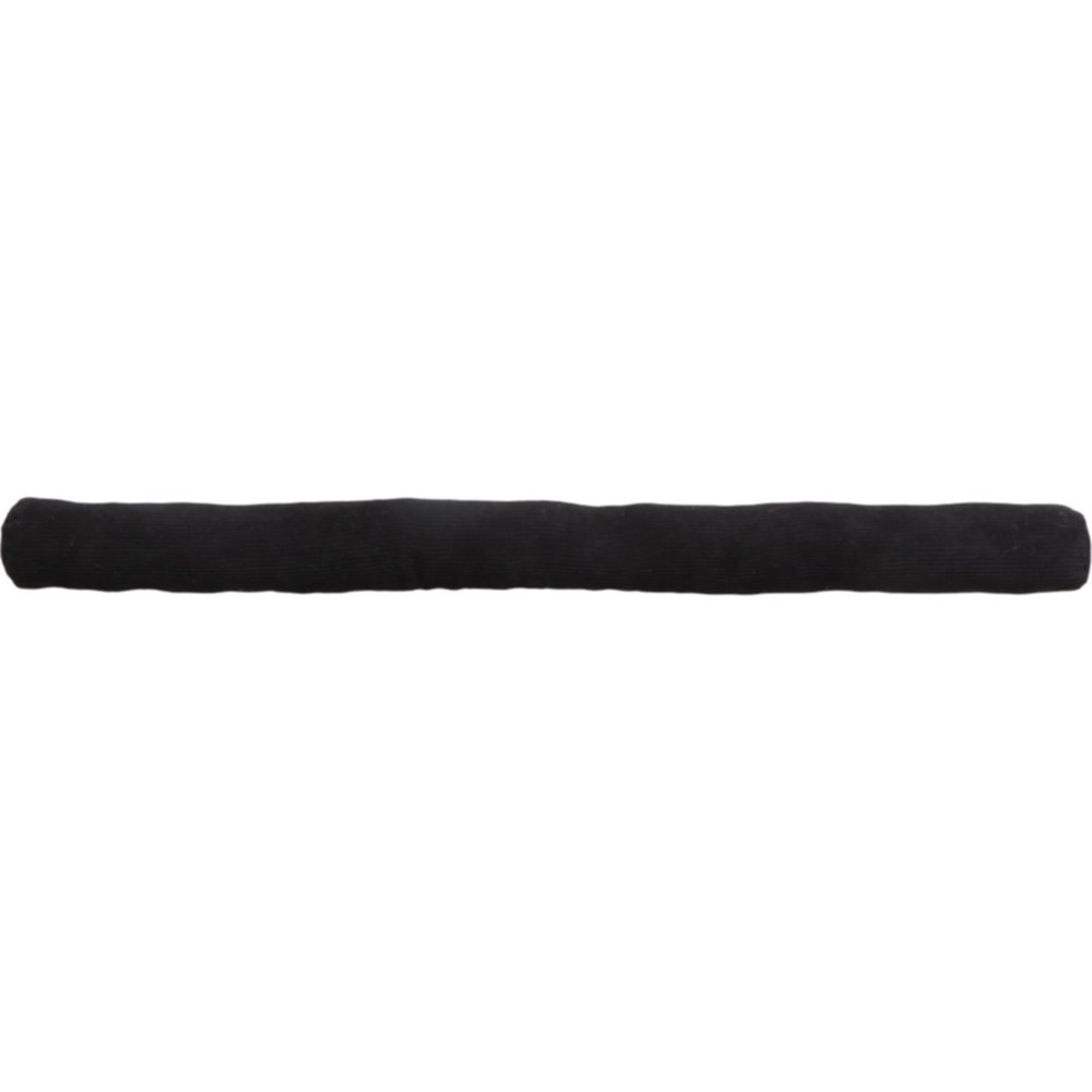 Boudin de porte simple bourrelet velours cotelé 80 cm noir - LUANCE