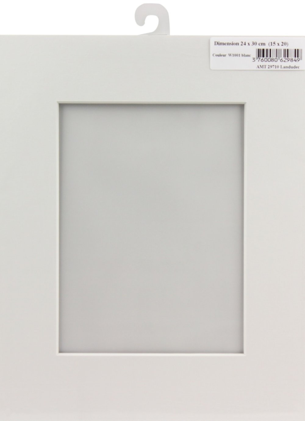 Passe-partout Double Bleu Clair 30x40 Cm Ouverture 20x30 Cm Naturel Bleu Canard