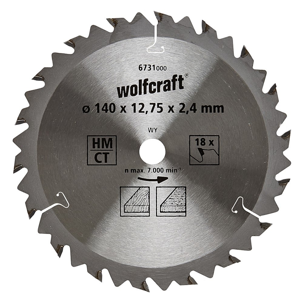 Lame de scie circulaire série brune ct ø 140 mm alésage ø 12,75 mm 18 dents alternées 