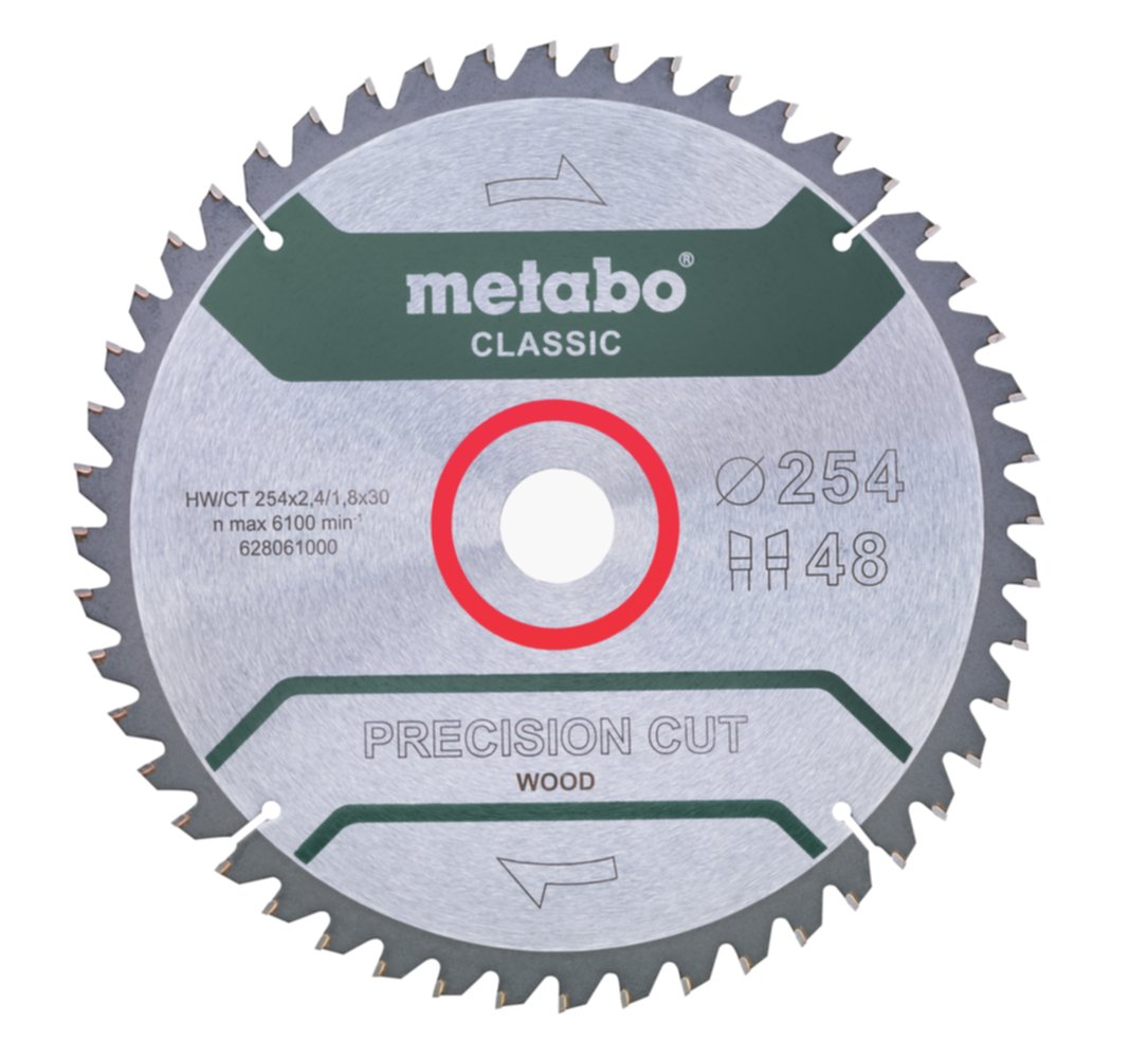 Lame de scie circulaire HW/CT 254 x 30, 48 WZ 5 - METABO