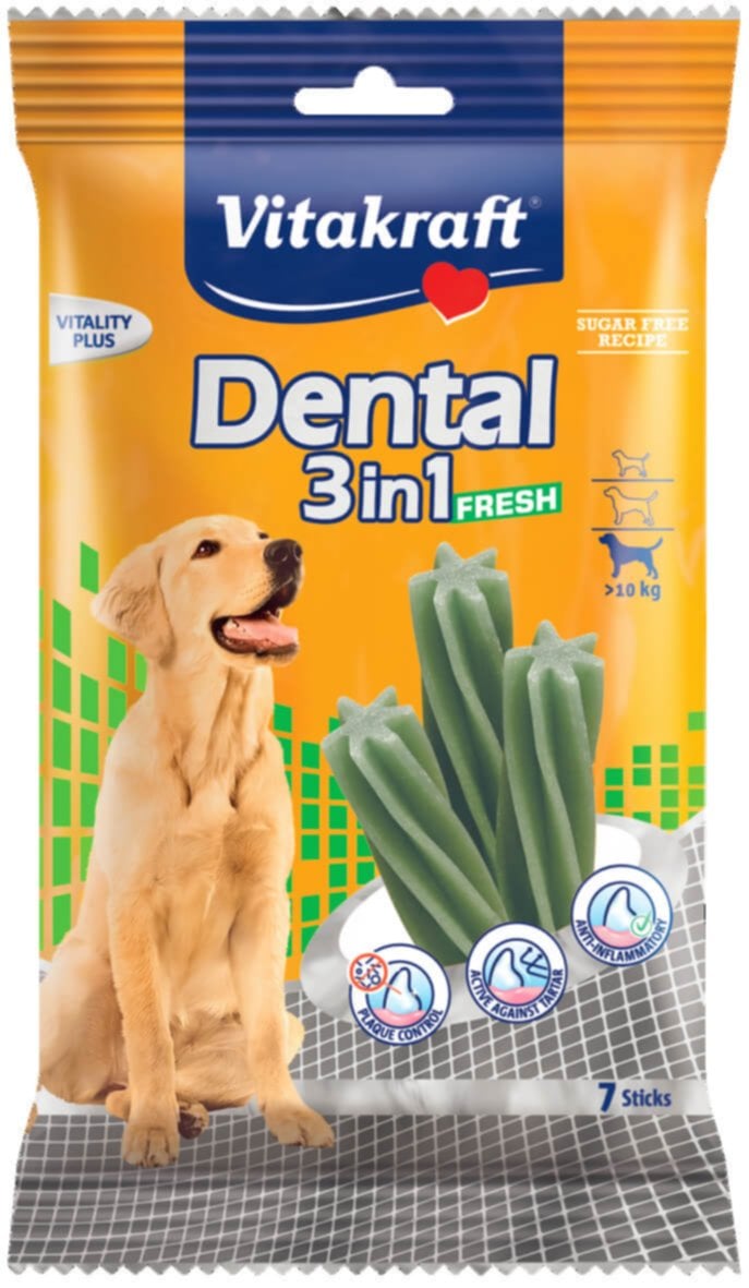 Friandise pour chien x7 Dental 3in1 M 180g - VITAKRAFT