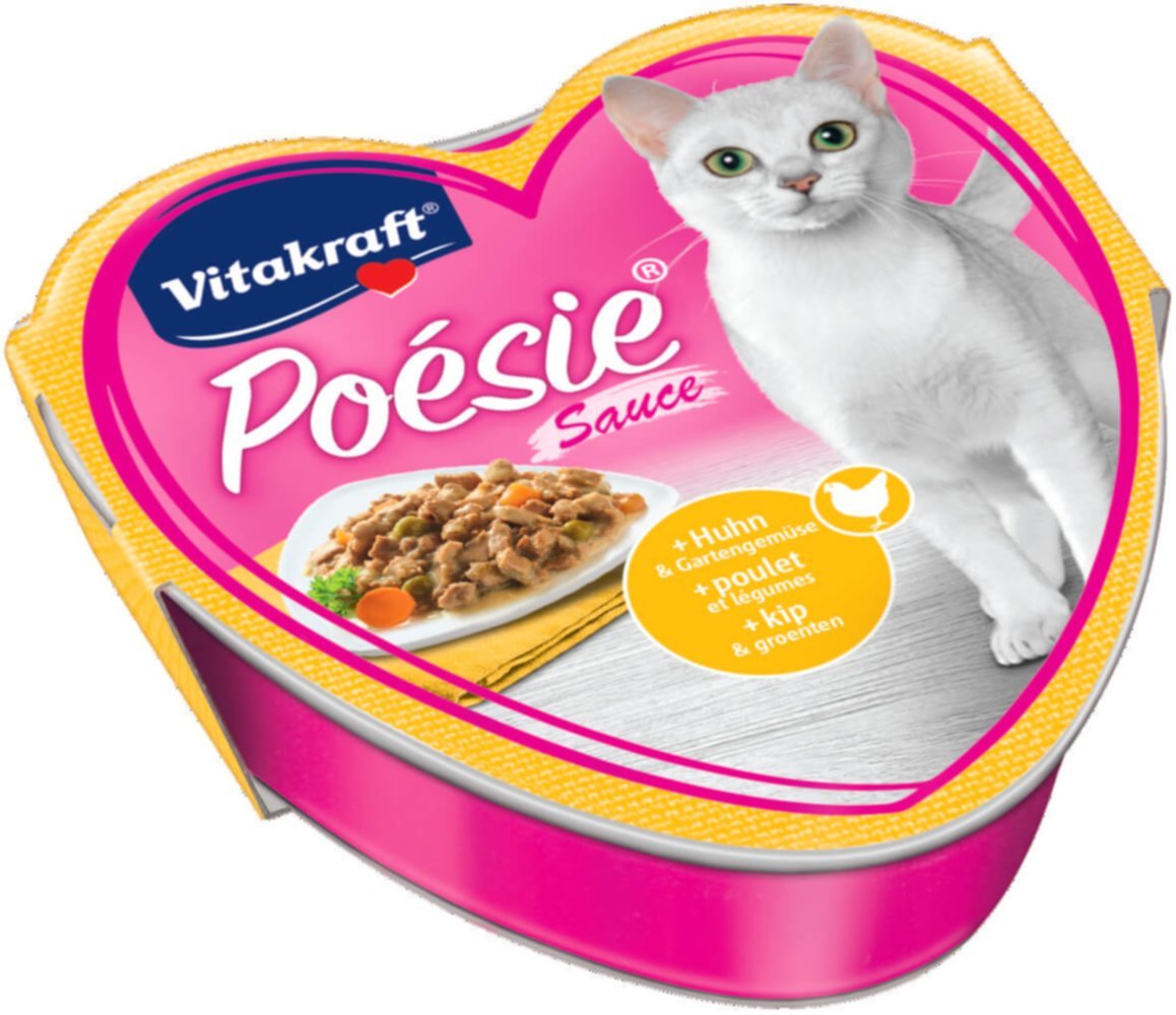 Nourriture chat Poésie Déli Sauce poulet, barquette 85 g - VITAKRAFT