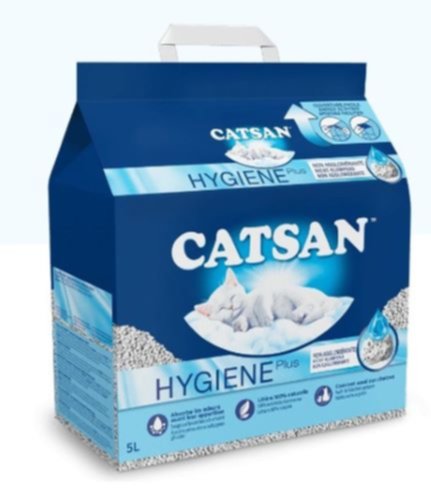Litière végétale chat hygiène Plus 10 L - CATSAN