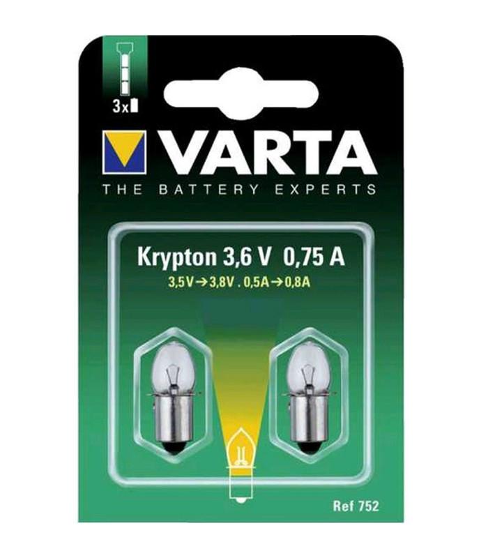 Ampoule VARTA 752 3.6v 0.75a lisse krypton