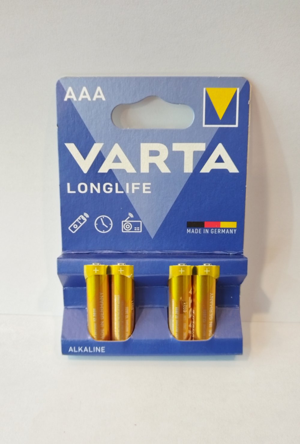 2 piles alcalines Longlife AAA LR03 -VARTA