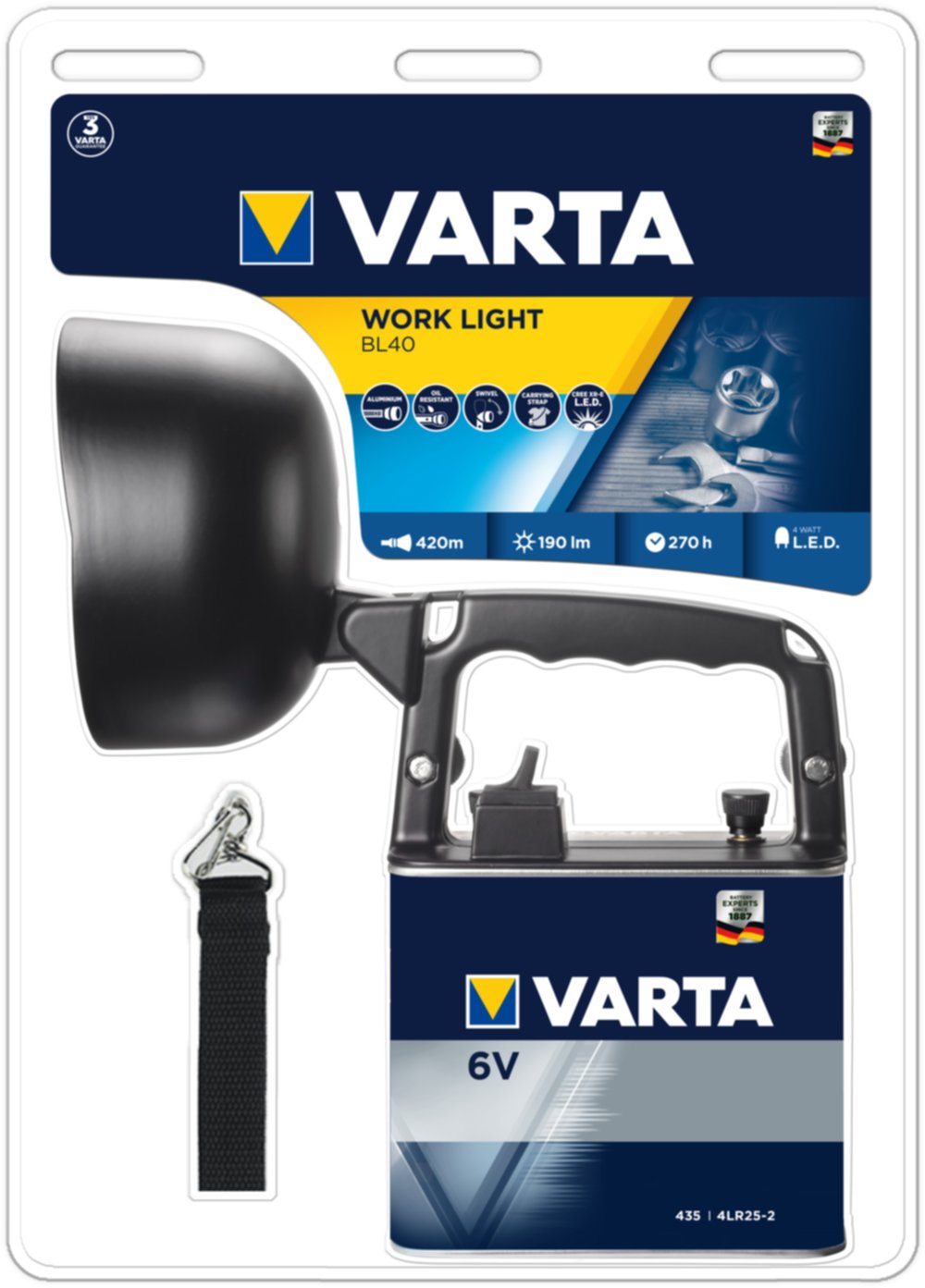 Lampe de travail BL40 - VARTA