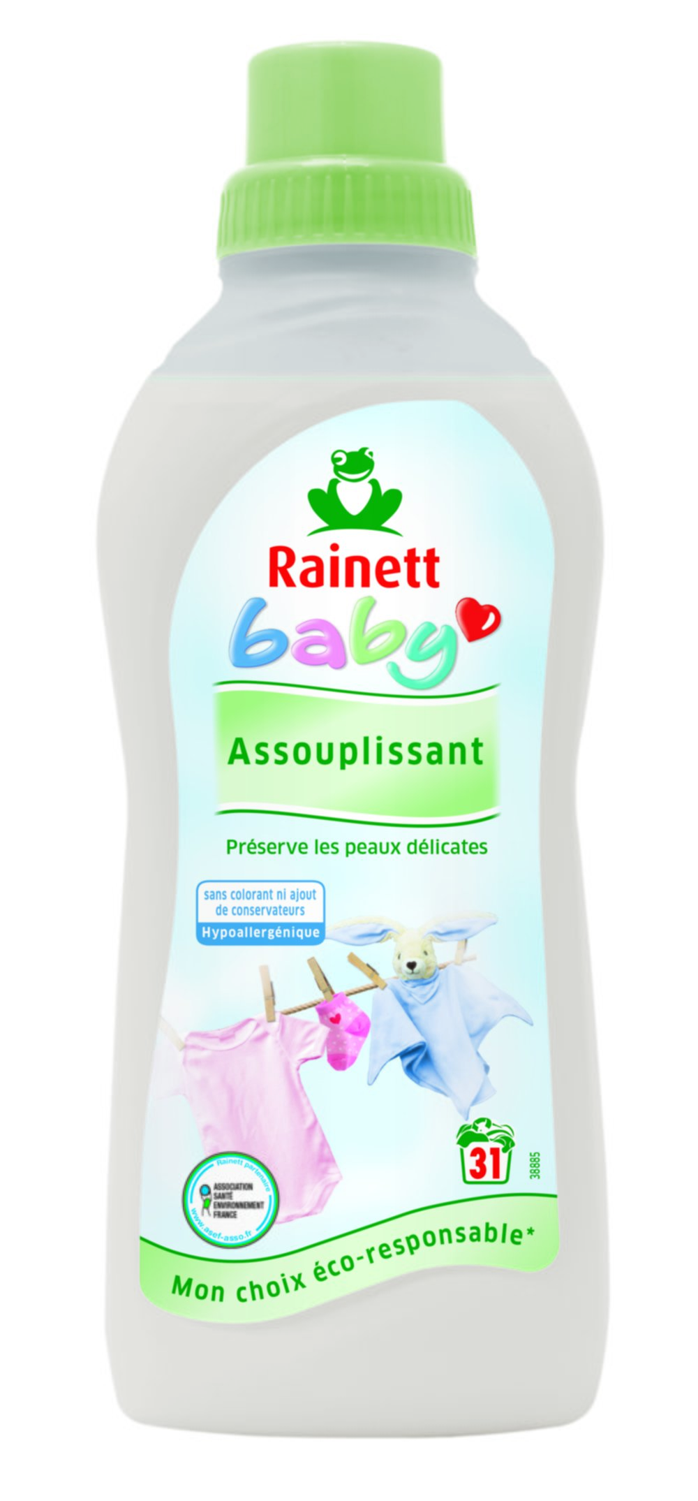 Assouplissant écologique spécial bébé camomille 31 lavages - RAINETT