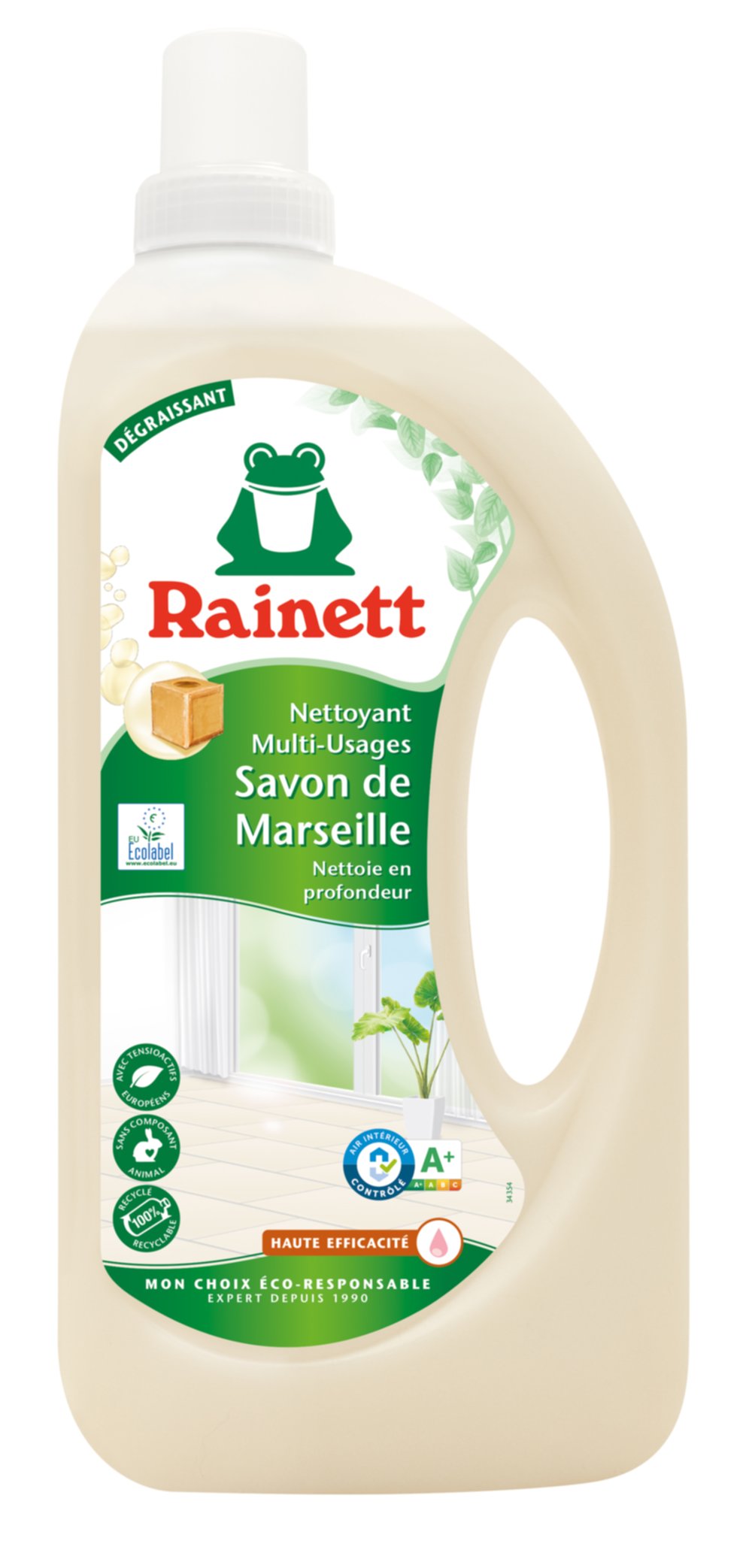 Nettoyant multi-usages écologique savon de Marseille 500 mL - RAINETT