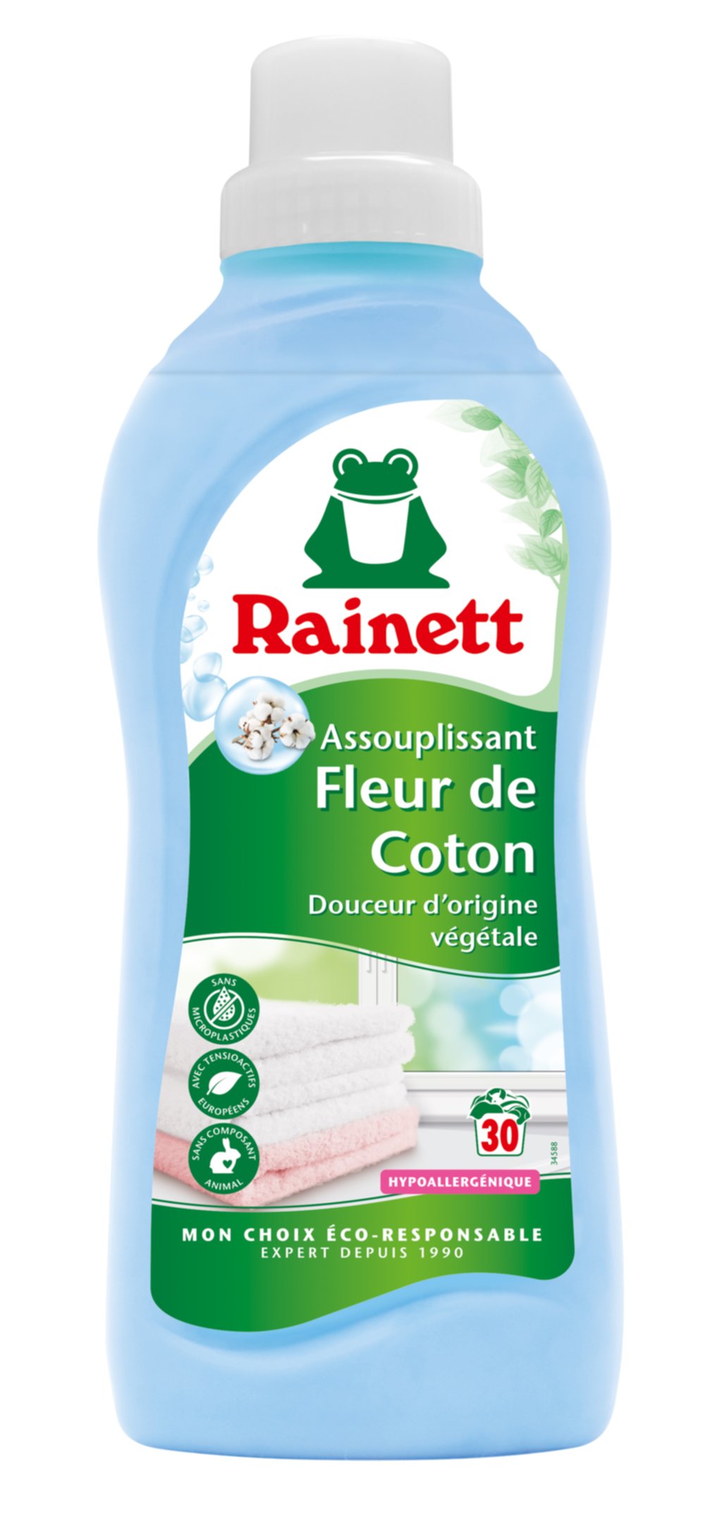 Assouplissant écologique concentré fleur de coton 31 lavages - RAINETT