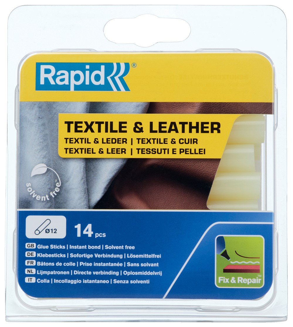 Colle pour textile et cuir 190 mm, 14 bâtons - RAPID