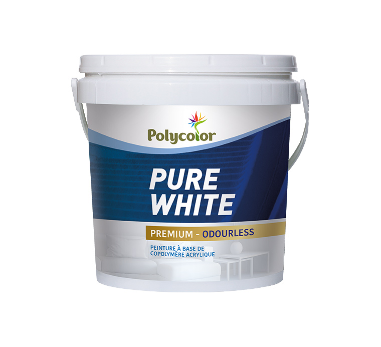Peinture d'intérieur Pure White 5 L - POLYCOLOR