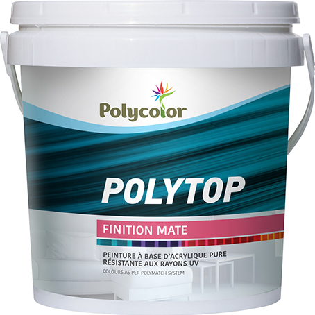 Peinture blanche extérieure zones humides Polytop 1L - POLYCOLOR