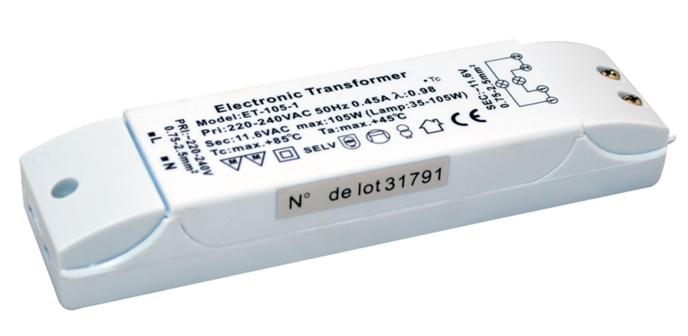 Transformateur électronique 20/105W - TIBELEC