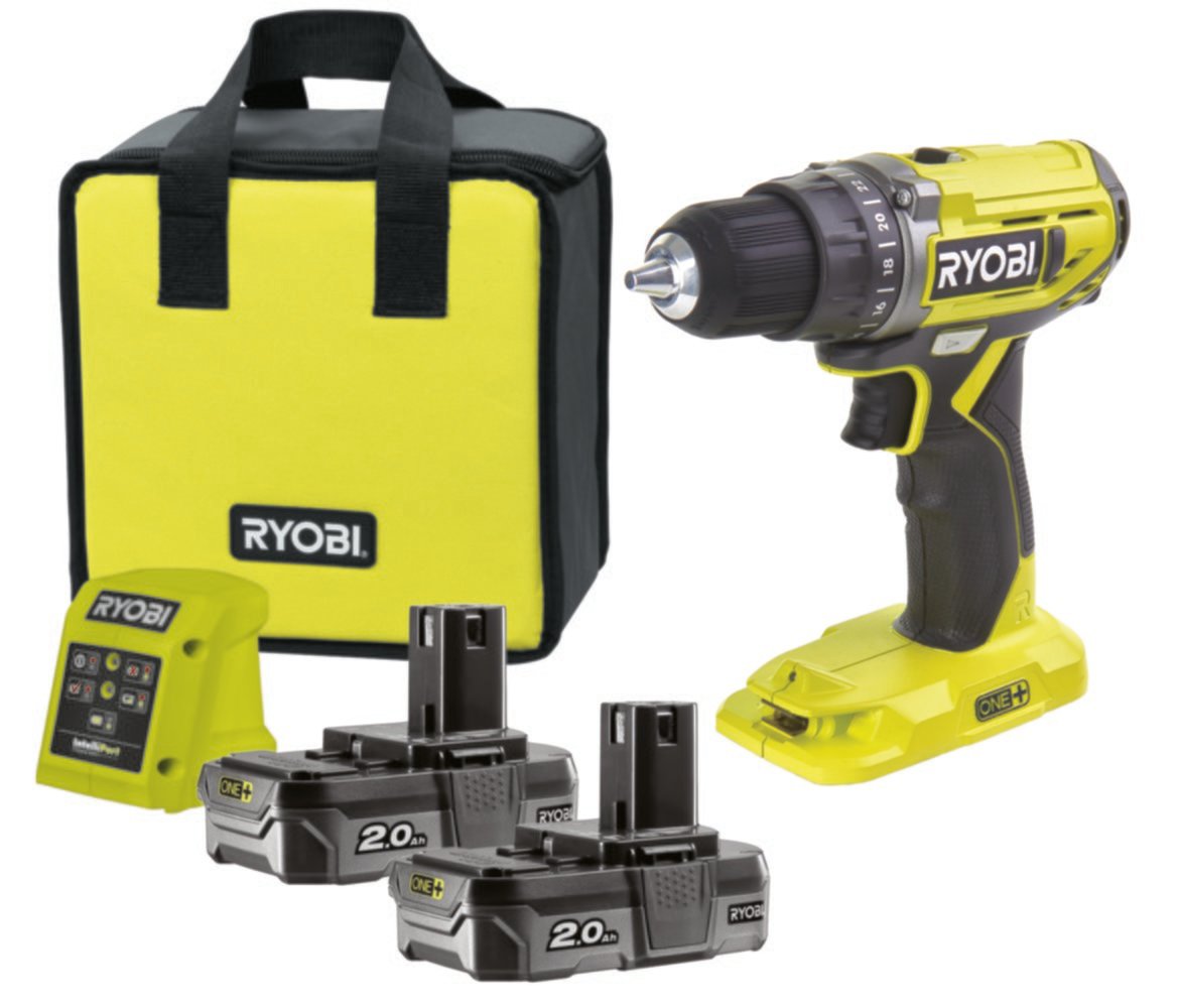 Perceuse visseuse 18V 2 batteries 2Ah - RYOBI