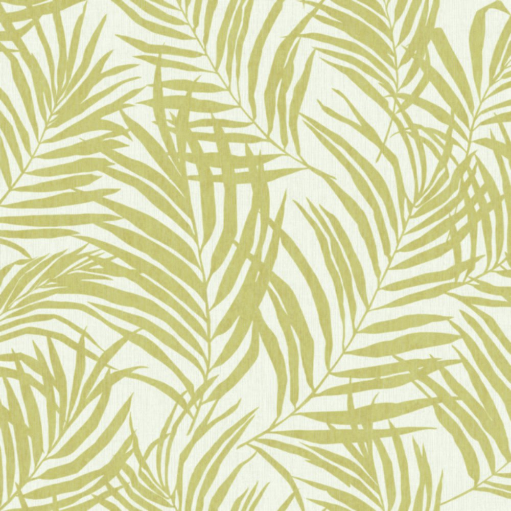 Papier peint vinyle intissé Palm écru gold 0,53 x 10 m - GRANDECO