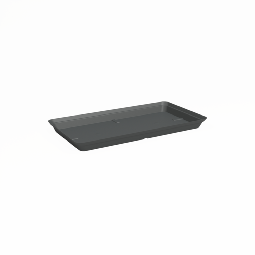 Soucoupe Capri rectangulaire XL 80 cm anthracite - ARTEVASI