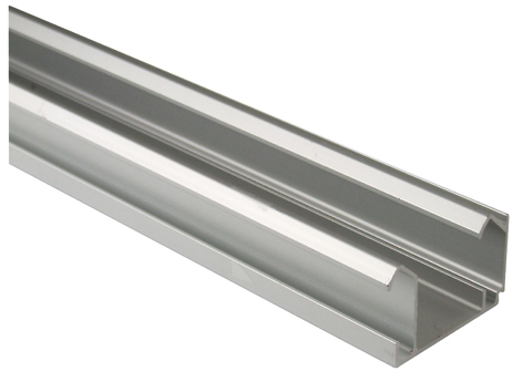 Rail de placard Nova2 pour 2 vantaux 1800 mm alu - CIME