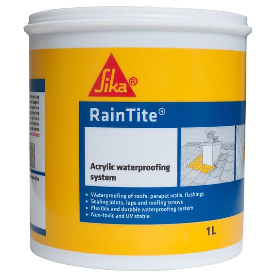 Peinture étanche blanche 1L -SIKA RAINTITEKIT