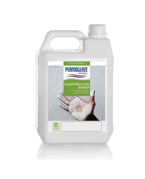 Primaire fixatrice à base d’acrylique base clear 5L - PERMOGLAZE Clear Emulsion Binder