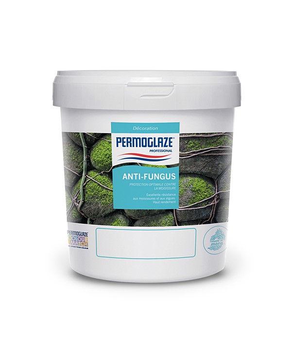 Peinture à base d’eau blanc 5L - PERMOGLAZE Anti-Fungus