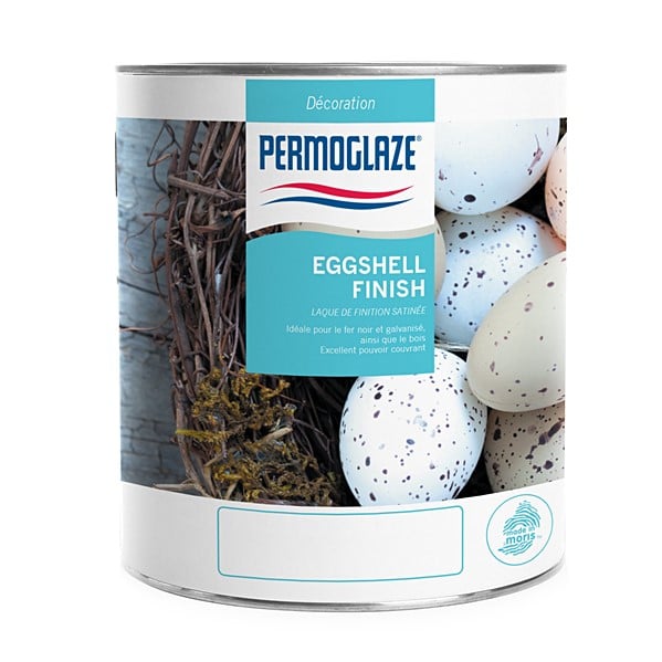 Peinture glycéro satinée offrant une finition semi-lustré White 5L - PERMOGLAZE Eggshell Finish