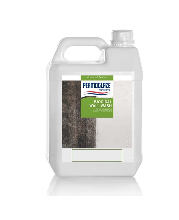 Solution à base de biocides base clear 5L - PERMOGLAZE Biocidal Wall Wash