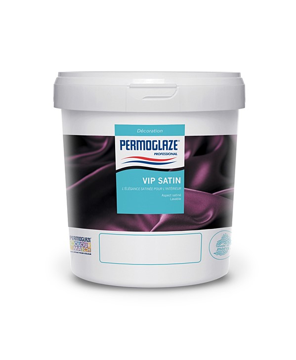 Peinture à émulsion acrylique de finition VIP Satin Interior base basic 1 L - PERMOGLAZE